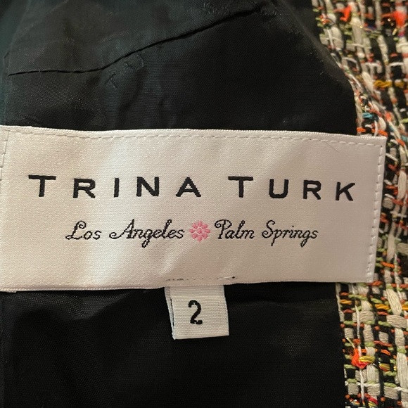 Tina Turk multicolored short blazer size 2 - Picture 8 of 9